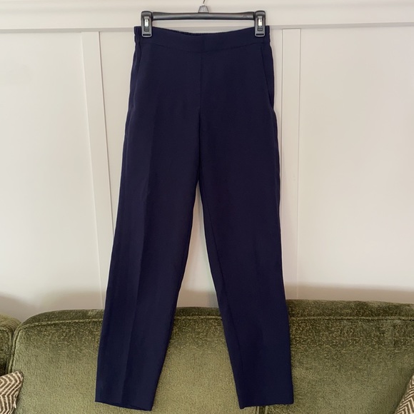 Navy JCrew Jaime ankle pant with elastic waist - Picture 4 of 6